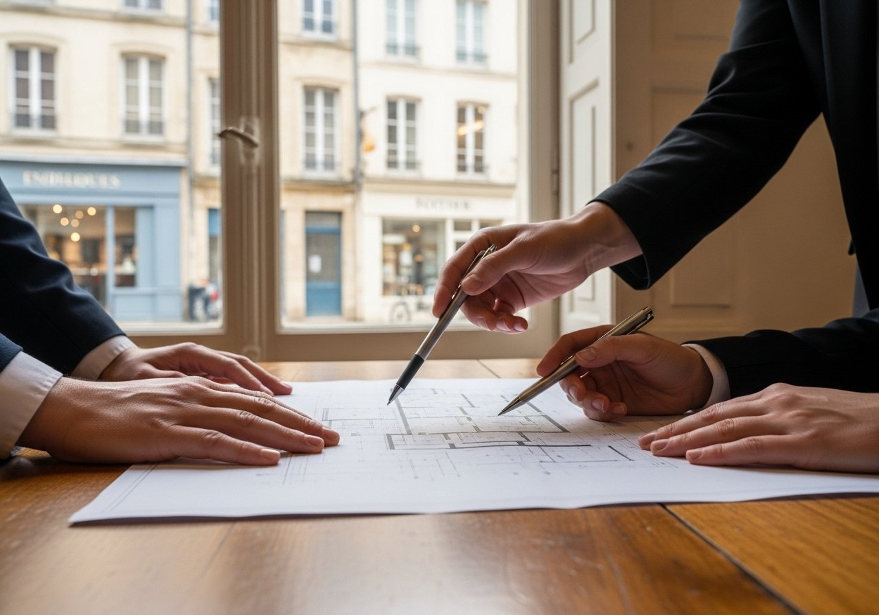 Les étapes stratégiques menant à un achat de boutique à Poitiers, symbolisant un processus clair et bien accompagné.