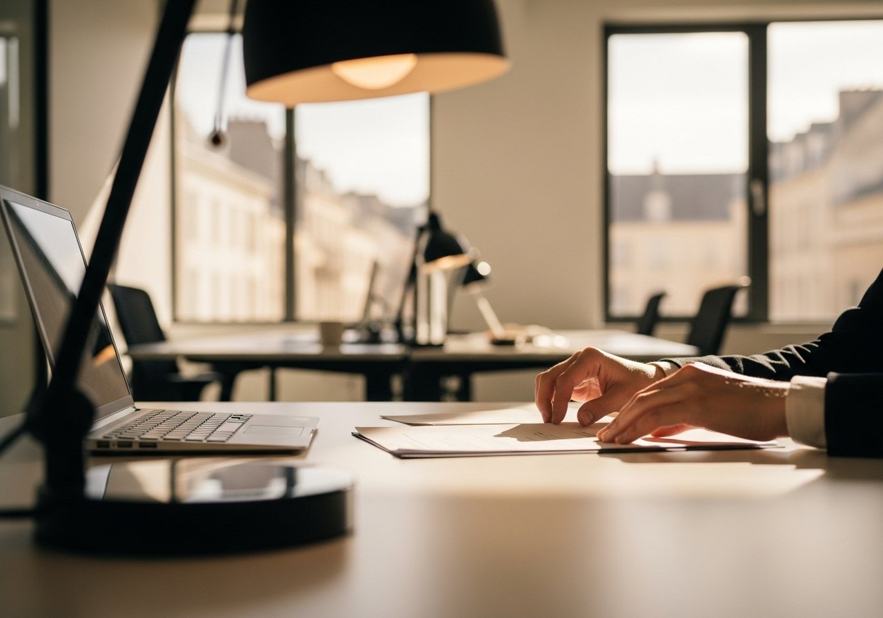 Un espace de travail moderne et bien conçu, illustrant les bénéfices d'un achat de bureaux à Poitiers réussi et stratégique.