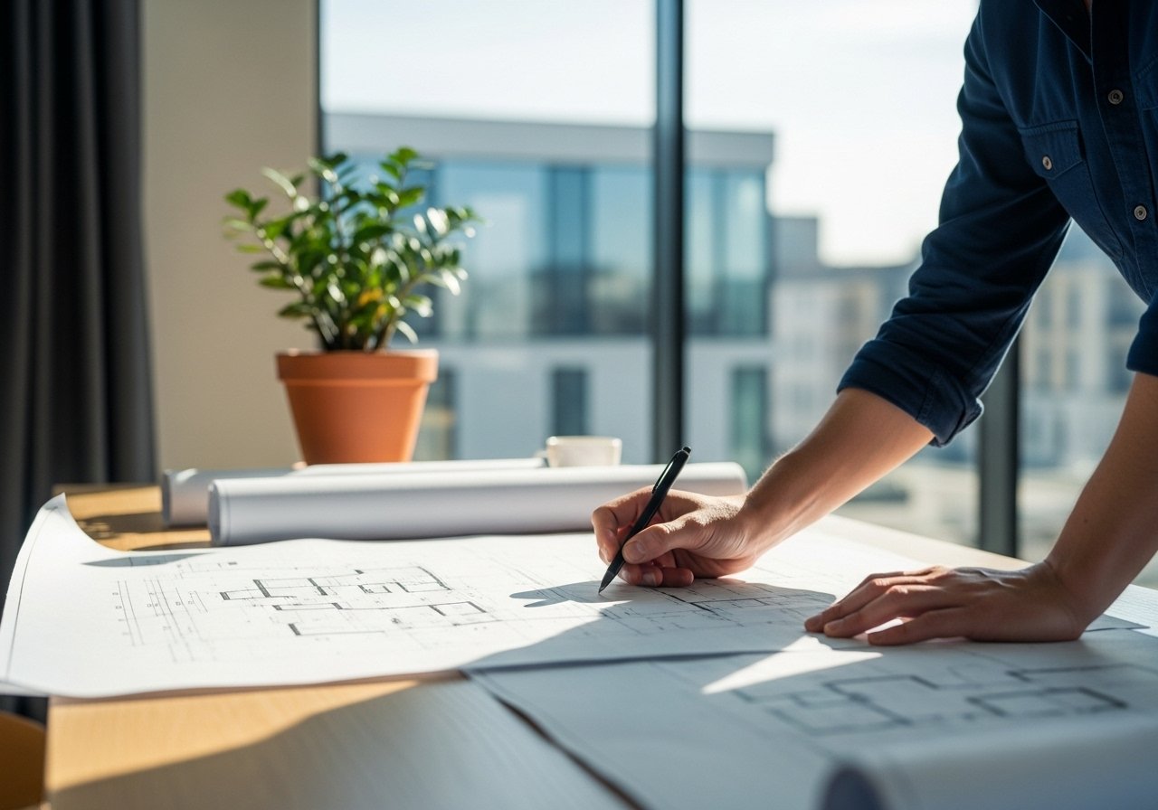 Illustration conceptuelle de la diversification de portefeuille réussie grâce à l'immobilier d'entreprise dans la Vienne.