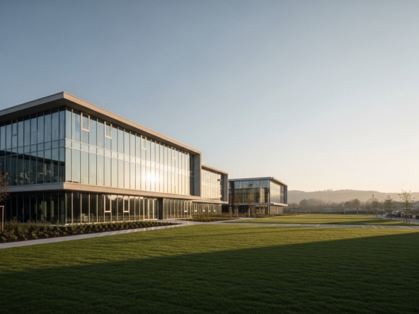 Un aperçu stratégique illustrant la stabilité offerte par l'immobilier d'entreprise dans la Vienne face aux marchés.