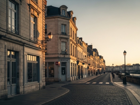 Le patrimoine immobilier commercial à Niort illustré comme une opportunité d'investissement dynamique et prometteuse.