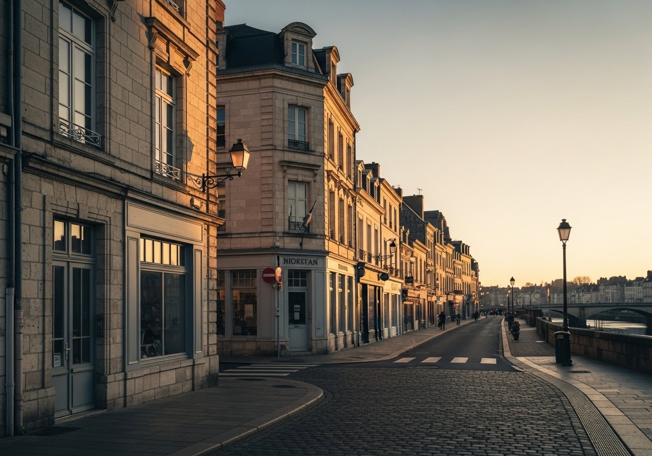 Le patrimoine immobilier commercial à Niort illustré comme une opportunité d'investissement dynamique et prometteuse.