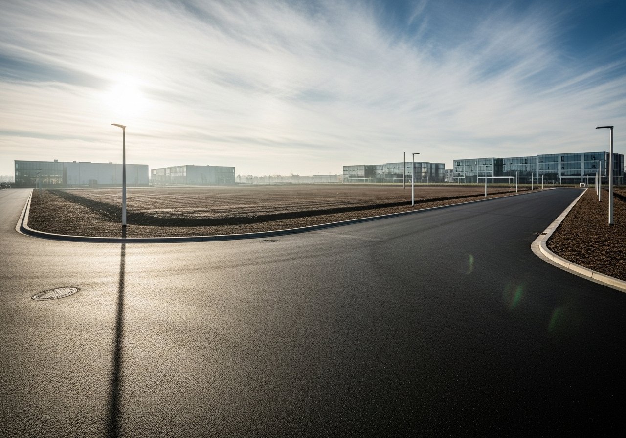 Vue d'ensemble schématique illustrant la disponibilité de plusieurs terrains industriels à Niort pour l'investissement.