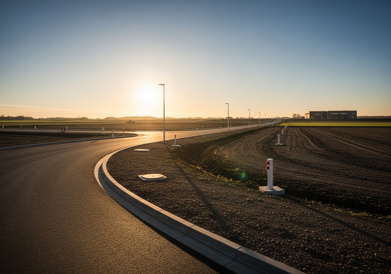Concept visuel illustrant les opportunités offertes par la vente de terrain industriel à Niort pour les entreprises.